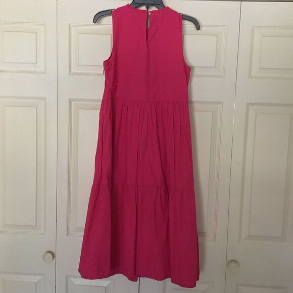 J.Crew Sleeveless Pink Tiered Dress - Picture 5 of 6